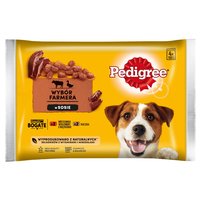 Pedigree Mokra karma dla psów wybór farmera w sosie 400 g (4 x 100 g)