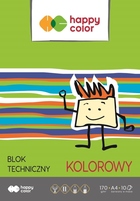 HAPPY COLOR BLOK TECHNICZNY A4 10 KARTEK