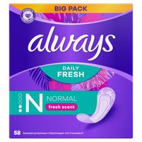 Always Daily Fresh Normal, O świeżym zapachu, 58X