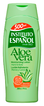 INSTITUTO ESPANOL ALOE VERA Balsam do ciała na bazie aloesu NAWILŻAJĄCY, 500 ml