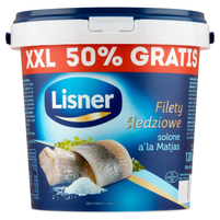 Lisner Filety śledziowe solone a'la Matjas 1200 g