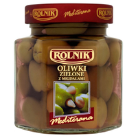 Rolnik Mediterana Oliwki zielone z migdałami 280 g