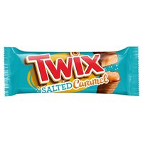 Twix Salted Caramel Ciasteczka oblane karmelem i mleczną czekoladą 46 g (2 x 23 g)