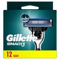 Gillette Mach3 Ostrza wymienne do maszynki do golenia dla mężczyzn, 12 ostrza wymienne