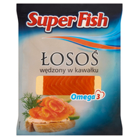 SuperFish Łosoś wędzony w kawałku 250 g