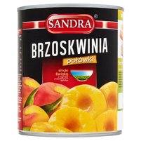 Sandra Brzoskwinie połówki 820 g