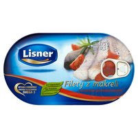 Lisner Filety z makreli w sosie pomidorowym 175 g