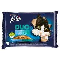 Felix Duo Karma dla kotów rybne smaki w galaretce 340 g (4 x 85 g)