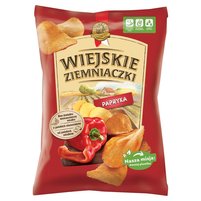 Wiejskie Ziemniaczki Chipsy ziemniaczane o smaku paprykowym 130 g