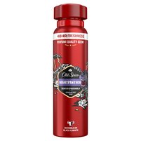 Old Spice Night Panther Dezodorant W Sprayu Dla Mężczyzn,150ml, 48H Świeżości, 0%Aluminium