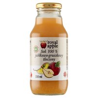 Royal apple Sok 100 % jabłkowo-gruszkowy tłoczony 330 ml