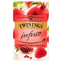 Twinings Infuso Herbatka ziołowo-owocowa o smaku granatu i maliny 40 g (20 saszetek)
