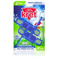 BIO KRET KOSTKA DO WC ZAWIESZKA + AKTYWATOR ENZYMATYCZNY 2X40G