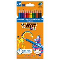 BiC Kids Evolution Kredki bezdrzewne 12 sztuk