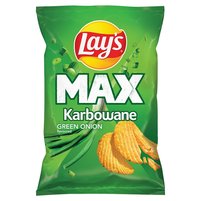 Lay's Max Chipsy ziemniaczane karbowane o smaku zielonej cebulki 190 g