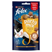 Felix Party Mix Przekąski o smaku kurczaka wątróbki i indyka 60 g