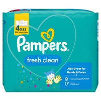 Pampers Fresh Clean Chusteczki 4 opakowania = 208 chusteczek