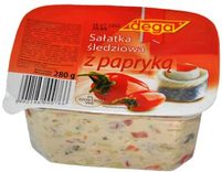 SAŁATKA ŚLEDZIOWE Z PAPRYKĄ 280G