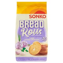 Sonko Bread Rolls Pieczone krążki chlebowe o smaku czosnku z pietruszką 70 g