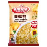 Amino Zupa błyskawiczna kurkowa po podlasku z prażoną cebulką i szczypiorkiem 61 g