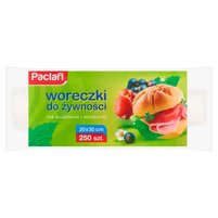 Paclan Woreczki do żywności 20 x 30 cm 250 sztuk