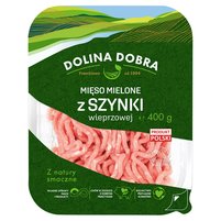 Dolina Dobra Mięso mielone z szynki wieprzowej 400 g