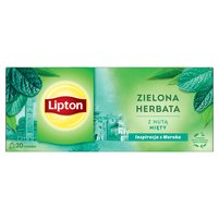 Lipton Zielona herbata z nutą mięty 26 g (20 torebek)