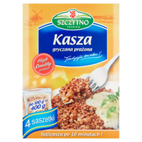 Szczytno Premium Kasza gryczana prażona 400 g (4 saszetki)