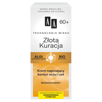 AA Technologia Wieku 60+ Złota Kuracja Krem napinający kontur oczu i ust 15 ml