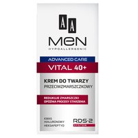 AA Men Advanced Care Vital 40+ Krem do twarzy przeciwzmarszczkowy 50 ml