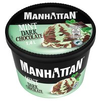 Manhattan Lody z czekoladą gorzką i lody o smaku miętowym 1400 ml