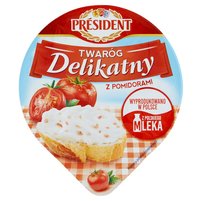 Président Twaróg Delikatny z pomidorami 150 g