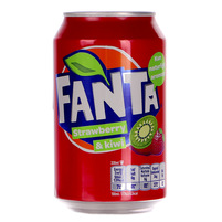 Fanta Strawberry&Kiwi (Truskawka z Kiwi) napój gazowany w puszcze 330ml