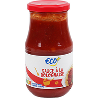 ECO+ Sos pomidorowy a'la bolognese z gotowaną wołowiną i wieprzowiną 420 g