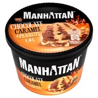 Manhattan  Lody czekoladowo-karmelowe z siekanymi prażonymi orzeszkami ziemnymi 1400 ml