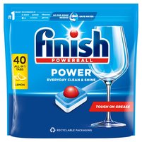 Finish Power Lemon Tabletki do mycia naczyń w zmywarce 640 g (40 sztuk)