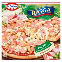 Dr. Oetker Rigga Pizza z szynką i pieczarkami z sosem czosnkowym 270 g