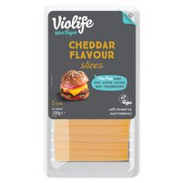 Violife Produkt na bazie oleju kokosowego o smaku cheddar plastry 100 g (5 sztuk)