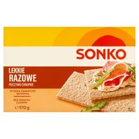 Sonko Pieczywo chrupkie Lekkie razowe 170 g (32 sztuki)