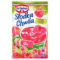 Dr. Oetker Słodka Chwila Kisiel z kawałkami owoców smak malina 31,5 g