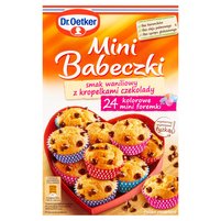 Dr. Oetker Mini babeczki smak waniliowy z kropelkami czekolady 250 g