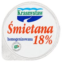 Krasnystaw Śmietana 18 % homogenizowana 150 g