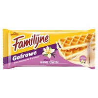 Familijne Gofrowe wafle z musem o smaku waniliowym 130 g