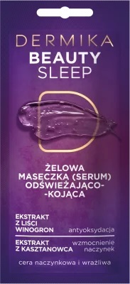 DERMIKA Beauty Sleep Żelowa maseczka (serum) odświeżająco-kojąca 10ml