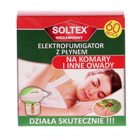 SOLTEX Elektrofumigator z płynem na komary i inne owady