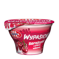 Mlekovita wypasiony serniczek z polewą wiśniową 150g