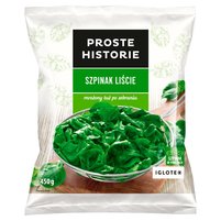 Proste Historie Szpinak liście 450 g