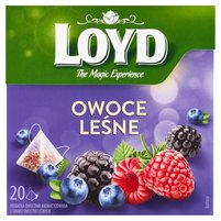 Loyd Herbatka owocowa aromatyzowana o smaku owoców leśnych 40 g (20 x 2 g)