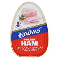 Krakus Szynka konserwowa z galaretką 455 g