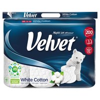 Velvet White Cotton Papier toaletowy 12 rolek